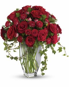 Rose Romanesque Bouquet - Red Roses 